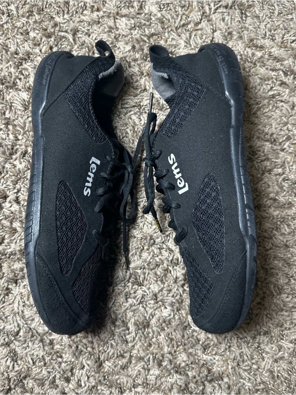 Lems Primal 2 Men’s Black Minimalist Lace-Up Barefoot Sneakers Men’s EU 44 US 11